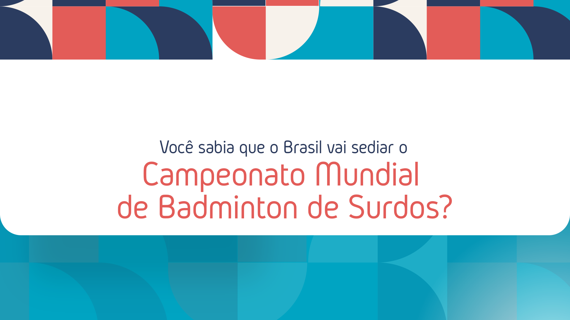 CBDS - Brasil sedia 3º Mundial de Badminton Juvenil de Surdos